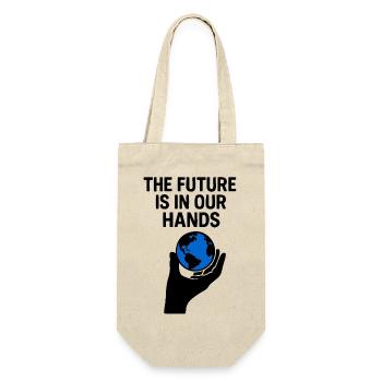 The Future is in our hands - Gift Bag for Bottles - nature - Front