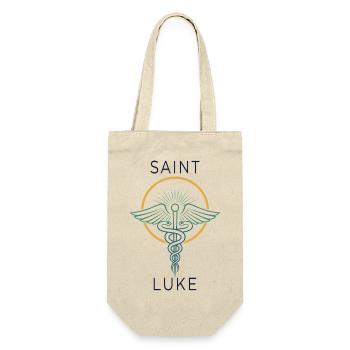 Saint Luke: Medical Assistance - Gift Bag for Bottles - nature - Front