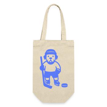 Joueur de hockey sur glace minimaliste Labrador - Sac à bouteille - nature - Devant