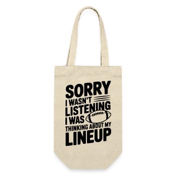 Sorry I Was Thinking about my Lineup - Gift Bag for Bottles - nature - Front