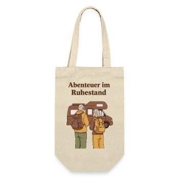 Abenteuer im Ruhestand Caravanreise - Geschenkbeutel für Flaschen - Natur - Vorne