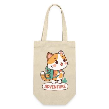 Chat Aventurier au Sac à Dos - Sac à bouteille - nature - Devant