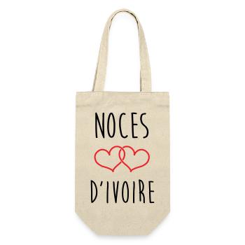 Wedding Anniversary - Ivory Wedding (62 years) - Gift Bag for Bottles - nature - Front