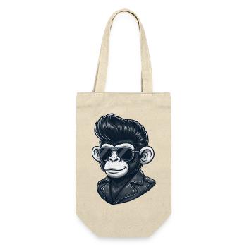 Cool Monkey Chimpanzee Sunglasses Rock and Roll - Gift Bag for Bottles - nature - Front