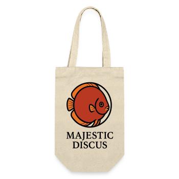 Majestic Circular Discus Fish Logo - Gift Bag for Bottles - nature - Front