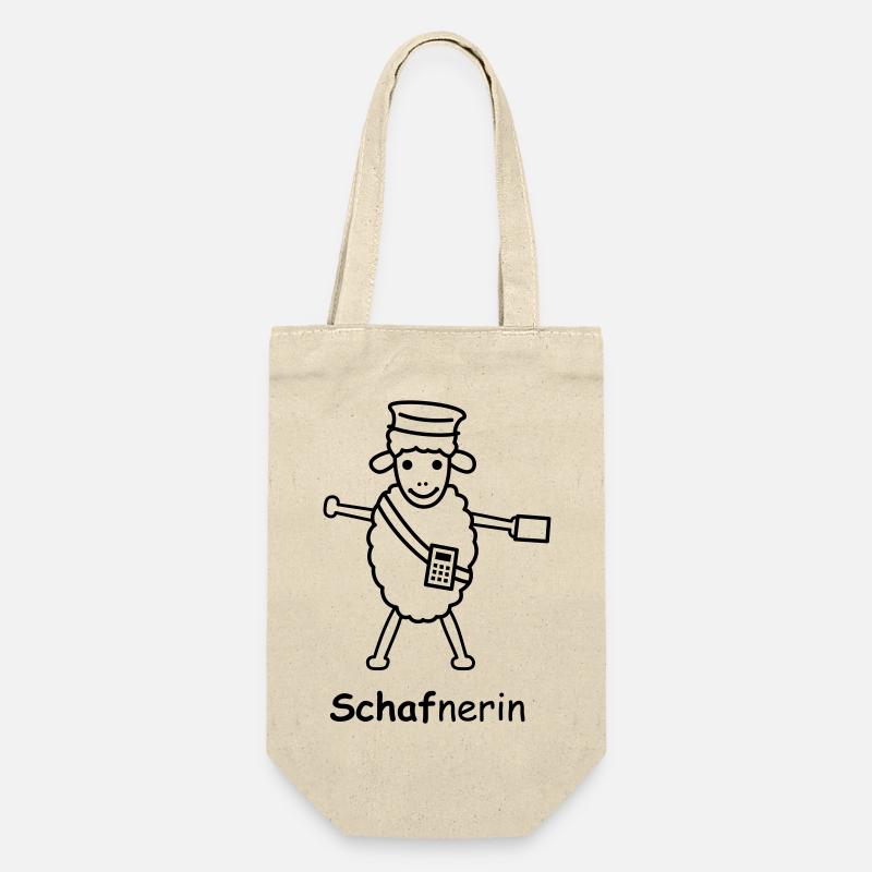 TIB_Schaf-nerin - Geschenkbeutel für Flaschen - Natur