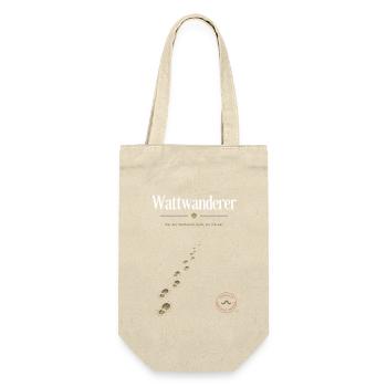 Wattwanderer Nordsee Wattenmeer Shirt Geschenk - Geschenkbeutel für Flaschen - Natur - Vorne