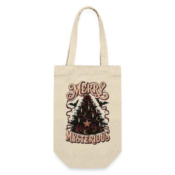 Merry and Mysterious Christmas Tree - Gift Bag for Bottles - nature - Front