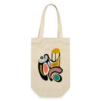 minimalist - Geschenkbeutel für Flaschen - Natur - Vorne