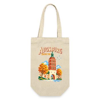 Augsburg Rotes Tor Reiseplakat - Geschenkbeutel für Flaschen - Natur - Vorne