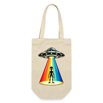 Rainbow Beam UFO-Entführung - Geschenkbeutel für Flaschen - Natur - Vorne