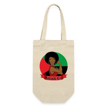 Femme Martiniquaise la meilleure Matinik Girl - Sac à bouteille - nature - Devant