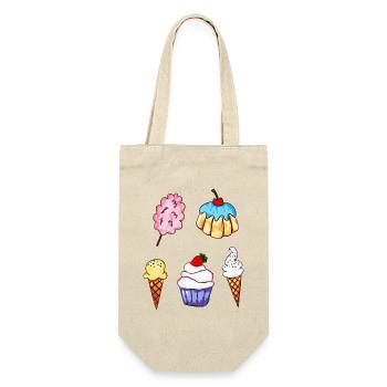 Bonbons / Bonbons / Cupcake / Cornet de crème glac - Sac à bouteille - nature - Devant