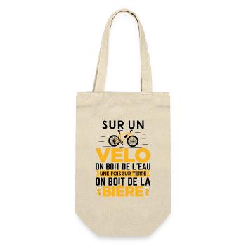 Vélo Humour Homme Cycliste Cadeau Retraite - Sac à bouteille - nature - Devant