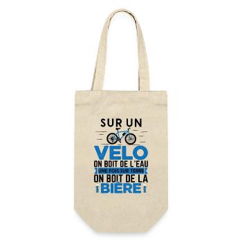 Vélo Humour Homme Cycliste Cadeau Retraite - Sac à bouteille - nature - Devant