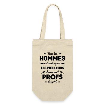 Les meilleurs hommes deviennent profs de sport - Sac à bouteille - nature - Devant