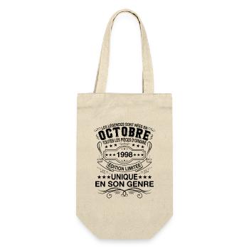 Les légendes sont nées en Octobre 1998 Cadeau - Sac à bouteille - nature - Devant
