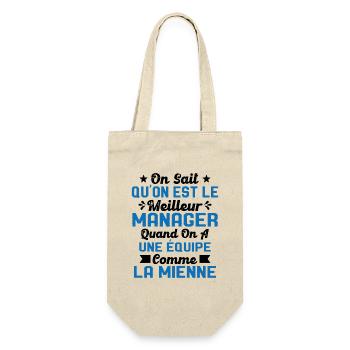 Meilleur Chef a une équipe comme la mienne - Sac à bouteille - nature - Devant