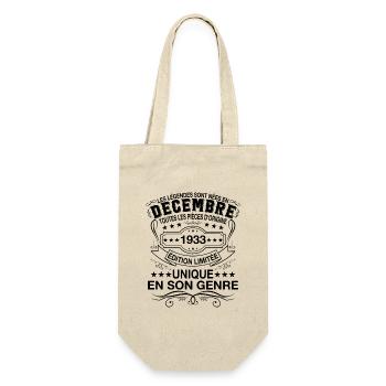 Les Légendes Sont Nées En Décembre 1933 Cadeau - Sac à bouteille - nature - Devant