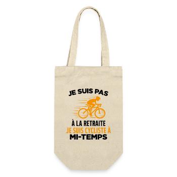 Je Suis Pas À La Retraite Je Suis Cycliste Cadeau - Sac à bouteille - nature - Devant