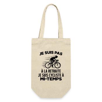 Je Suis Pas À La Retraite Je Suis Cycliste Cadeau - Sac à bouteille - nature - Devant