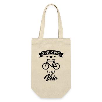 Je Peux Pas J Ai Vélo - Sac à bouteille - nature - Devant