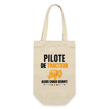 Pilote De Tracteur Cadeau Humour Agriculteur - Sac à bouteille - nature - Devant