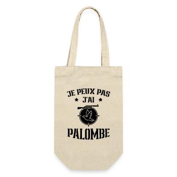 je peux pas j'ai palombe humour chasseur - Sac à bouteille - nature - Devant