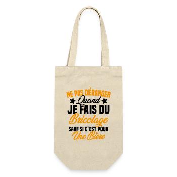 Cadeau humour ne pas déranger bricolage bière - Sac à bouteille - nature - Devant