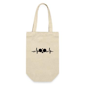 Heartbeat Tennis de Table Raquette de Ping-Pong ECG - Sac à bouteille - nature - Devant
