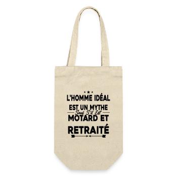 Retired Biker Retired Motorcycle Gift - Gift Bag for Bottles - nature - Front