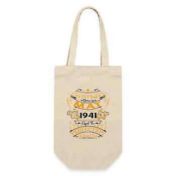 May 1941 Vintage Born in May 1941 Anniversary - Gift Bag for Bottles - nature - Front