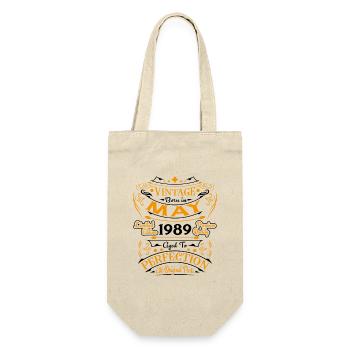 May 1989 Vintage Born in May 1989 Anniversary - Gift Bag for Bottles - nature - Front