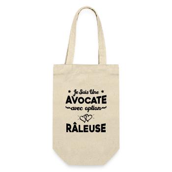 Femme je suis une avocate avec option râleuse - Sac à bouteille - nature - Devant