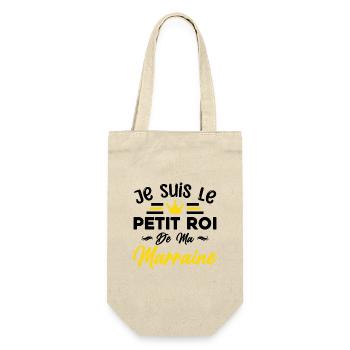 Je Suis le Petit Roi De Ma Marraine Cadeau Enfant - Sac à bouteille - nature - Devant