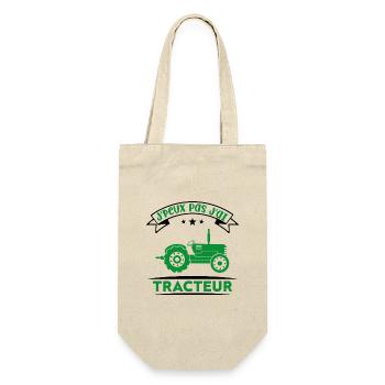 J'peux pas j'ai tracteur - Sac à bouteille - nature - Devant
