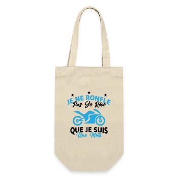 Je Ne Ronfle Pas Je Rêve Que Je Suis Une Moto - Sac à bouteille - nature - Devant