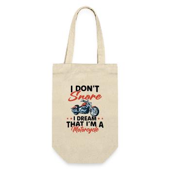 Je Ne Ronfle Pas Je Rêve Que Je Suis Une Moto - Sac à bouteille - nature - Devant