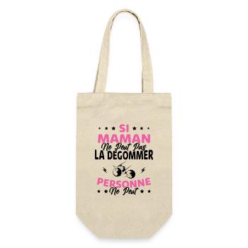 Si Maman Ne Peut Pas La Dégommer, Pétanque Maman - Sac à bouteille - nature - Devant