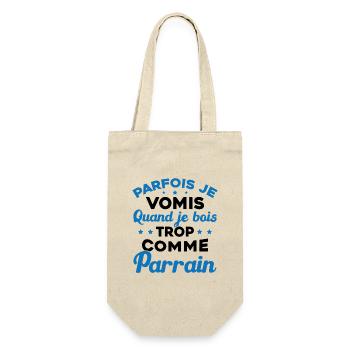 Parfois Je Vomis Quand Je Bois Trop Comme Parrain - Sac à bouteille - nature - Devant