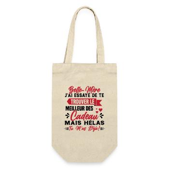 Belle mère Cadeau Fête des Mères Enfant Famille - Sac à bouteille - nature - Devant