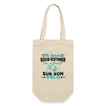 Un Retraité Sur Son Vélo Humour Retraite Cycliste - Sac à bouteille - nature - Devant