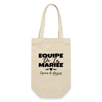 Equipe de la mariée copines de dingues - Sac à bouteille - nature - Devant