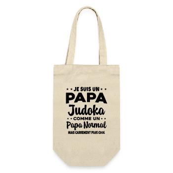 Homme Papa Judoka Humour Judo Cadeau - Sac à bouteille - nature - Devant
