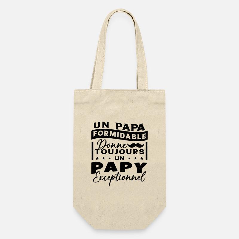 Papa Formidable Donne Toujours Papy Exceptionnel - Sac à bouteille - nature