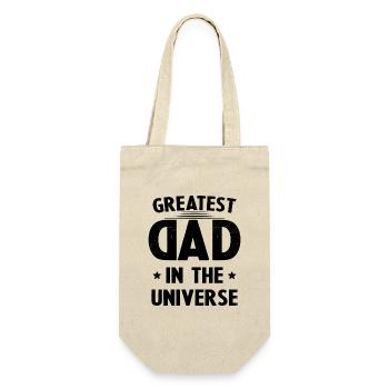 Cadeau Fête Des Pères plus Grand Papa de l'univers - Sac à bouteille - nature - Devant