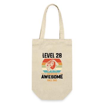 Level 28 complete 1995 Birthday Gift - Gift Bag for Bottles - nature - Front