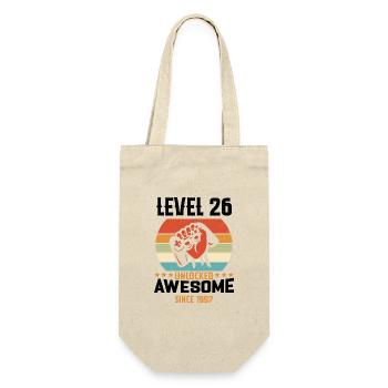 Level 26 Complete 1997 Birthday Gift - Gift Bag for Bottles - nature - Front