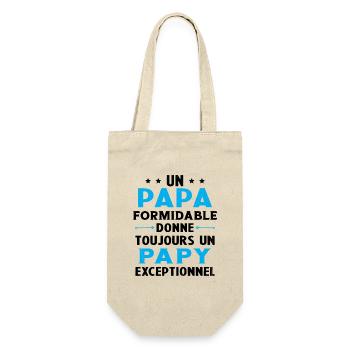 Un papa formidable - Papy exceptionnel Cadeau - Sac à bouteille - nature - Devant