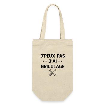 Je Peux Pas J'ai Bricolage Bricoleur Cadeau - Sac à bouteille - nature - Devant